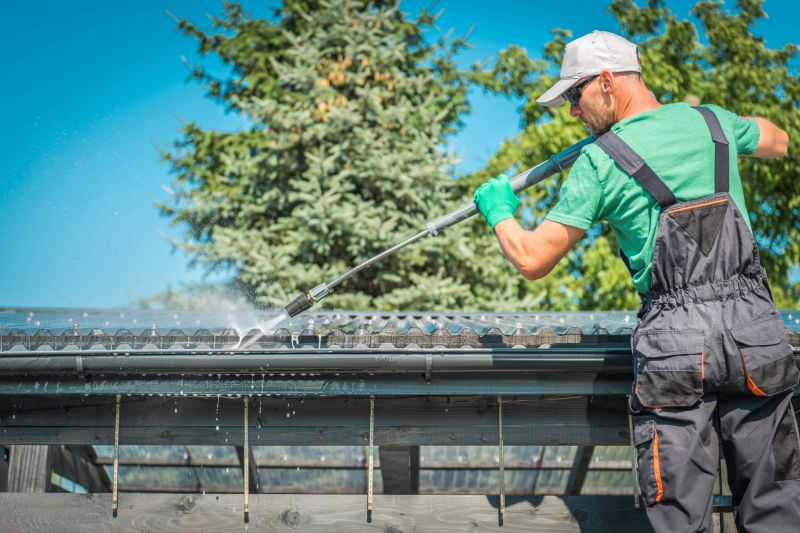 High-Pressure Gutter Cleaning